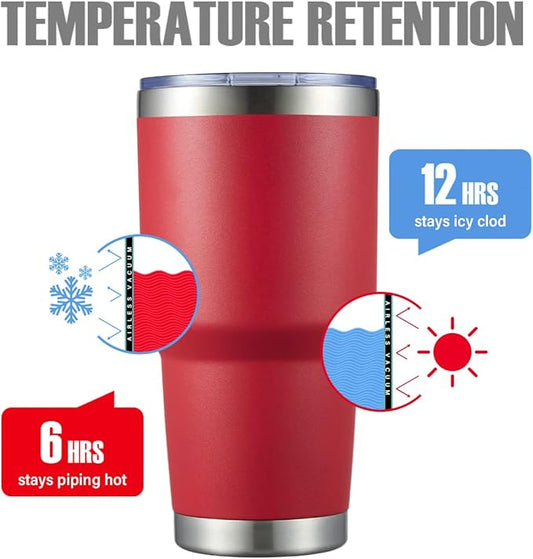 30oz Insulated Tumbler With Lids and Straws